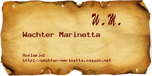 Wachter Marinetta névjegykártya